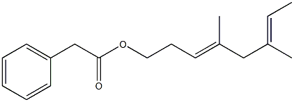Phenylacetic acid 4,6-dimethyl-3,6-octadienyl ester