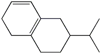 1,2,3,4,5,6-ヘキサヒドロ-2-イソプロピルナフタレン 化学構造式