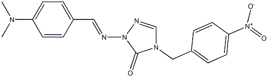 1-(p-Dimethylaminobenzylidene)amino-4-(p-nitrobenzyl)-1H-1,2,4-triazol-5(4H)-one