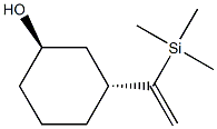 (1R,3R)-3-[1-(Trimethylsilyl)ethenyl]cyclohexan-1-ol Structure
