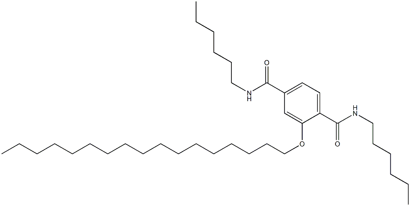 2-(Heptadecyloxy)-N,N'-dihexylterephthalamide Structure