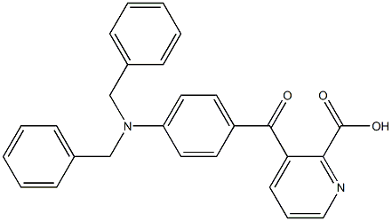 3-[4-(Dibenzylamino)benzoyl]-2-pyridinecarboxylic acid Structure