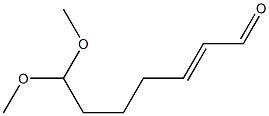 7,7-Dimethoxy-2-hepten-1-al Structure