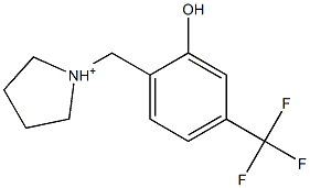 1-[2-Hydroxy-4-(trifluoromethyl)benzyl]pyrrolidine-1-cation