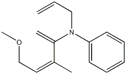 N-Allyl-N-[(Z)-1-methylene-2-methyl-4-methoxy-2-butenyl]aniline