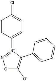 3-(p-Chlorophenyl)-4-phenylsydnone Structure