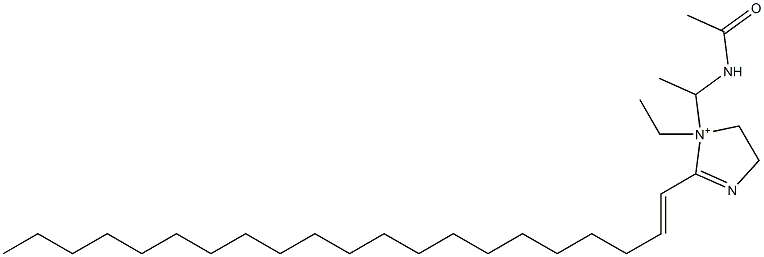 1-[1-(Acetylamino)ethyl]-1-ethyl-2-(1-henicosenyl)-2-imidazoline-1-ium Struktur
