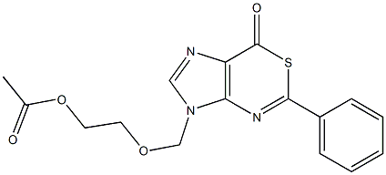 5-Phenyl-3-[(2-acetoxyethoxy)methyl]imidazo[4,5-d][1,3]thiazin-7(3H)-one