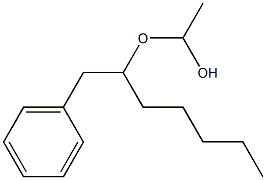 Acetaldehyde benzylhexyl acetal Structure