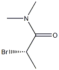 [S,(+)]-2-ブロモ-N,N-ジメチルプロピオンアミド 化学構造式