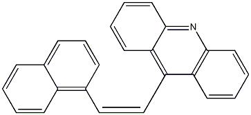 9-[(Z)-2-(1-ナフチル)エテニル]アクリジン 化学構造式