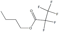 2,2,3,3,3-ペンタフルオロプロピオン酸ブチル 化学構造式