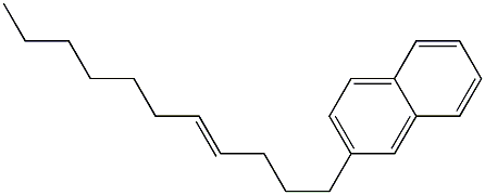 2-(4-Undecenyl)naphthalene Structure
