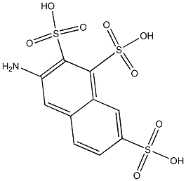 3-アミノ-1,2,7-ナフタレントリスルホン酸 化学構造式