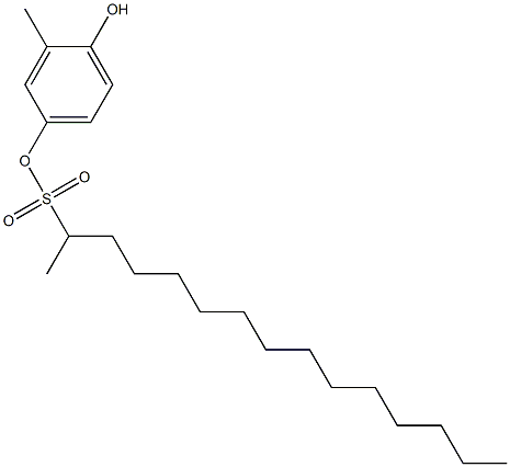 2-Pentadecanesulfonic acid 4-hydroxy-3-methylphenyl ester
