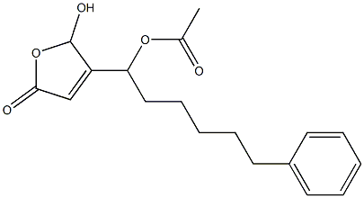Acetic acid 1-[(2,5-dihydro-2-hydroxy-5-oxofuran)-3-yl]-6-phenylhexyl ester