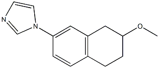 2-Methoxy-7-(1H-imidazol-1-yl)tetralin Structure