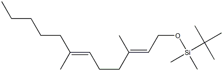1-(tert-Butyldimethylsiloxy)-3,7-dimethyl-2,6-dodecadiene Struktur