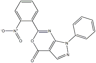 1-Phenyl-6-(2-nitrophenyl)pyrazolo[3,4-d][1,3]oxazin-4(1H)-one
