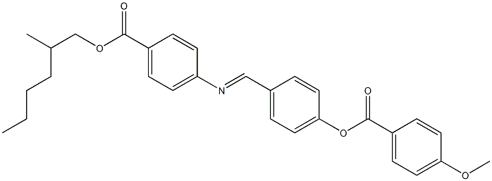 4-[4-(4-Methoxybenzoyloxy)benzylideneamino]benzoic acid (2-methylhexyl) ester Struktur