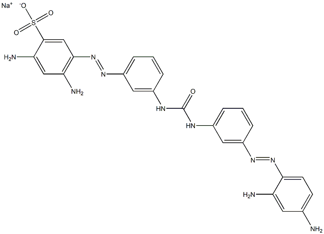 2,4-Diamino-5-[[3-[N'-[3-[(2,4-diaminophenyl)azo]phenyl]ureido]phenyl]azo]benzenesulfonic acid sodium salt