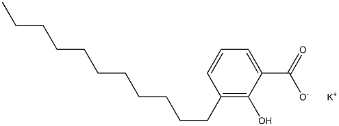 3-Undecyl-2-hydroxybenzoic acid potassium salt Structure