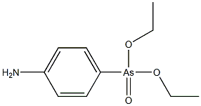 p-アミノフェニルアルソン酸ジエチル 化学構造式