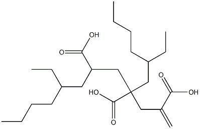1-Hexene-2,4,6-tricarboxylic acid 4,6-bis(2-ethylhexyl) ester 结构式