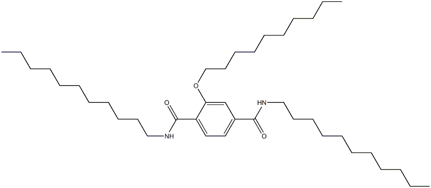 2-(Decyloxy)-N,N'-diundecylterephthalamide Struktur