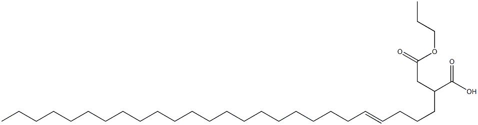 2-(4-ヘキサコセニル)こはく酸1-水素4-プロピル 化学構造式