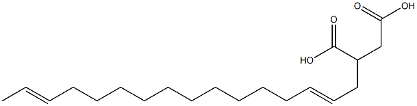 (2,14-Hexadecadienyl)succinic acid Structure
