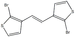(E)-1,2-Bis(2-bromo-3-thienyl)ethene Struktur