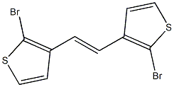 (E)-1,2-Bis(2-bromo-3-thienyl)ethene Structure