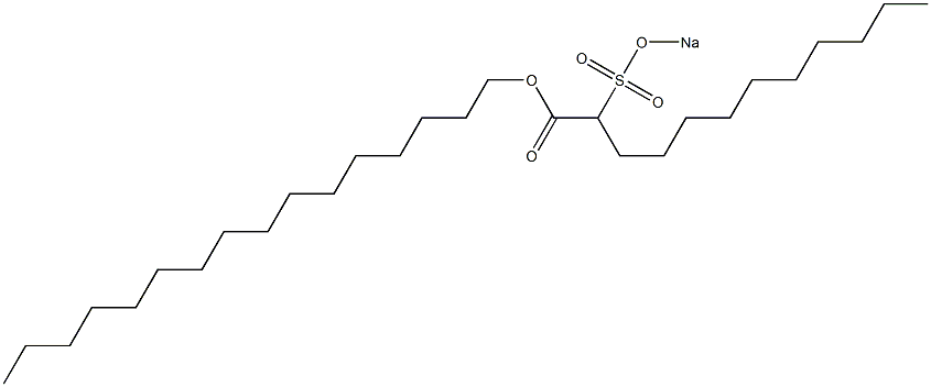 2-(Sodiosulfo)dodecanoic acid hexadecyl ester