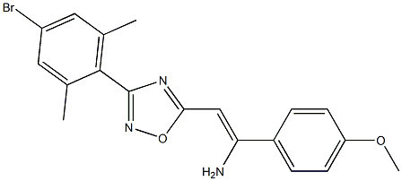 5-[(Z)-2-Amino-2-(4-methoxyphenyl)ethenyl]-3-(4-bromo-2,6-dimethylphenyl)-1,2,4-oxadiazole