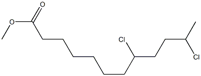 8,11-ジクロロドデカン酸メチル 化学構造式
