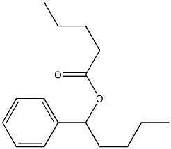Pentanoic acid 1-phenylpentyl ester Structure