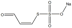 (Z)-3-(Sodiosulfothio)acrylaldehyde Structure