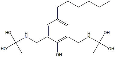 2,6-Bis[[(1,1-dihydroxyethyl)amino]methyl]-4-hexylphenol