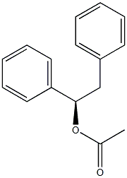 Acetic acid (R)-1,2-diphenylethyl ester Struktur