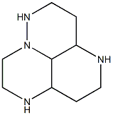 2,3,3a,4,5,6,6a,7,8,9,9a,9b-Dodecahydro-1,4,7,9a-tetraaza-1H-phenalene Struktur