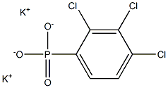 2,3,4-Trichlorophenylphosphonic acid dipotassium salt 结构式