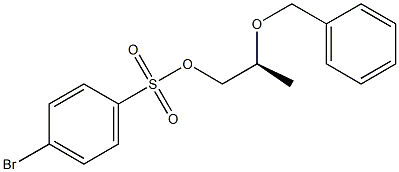 (-)-p-Bromobenzenesulfonic acid (S)-2-(benzyloxy)propyl ester Struktur
