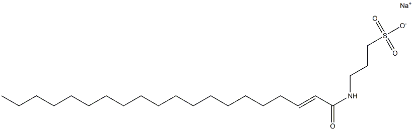 3-(2-Icosenoylamino)-1-propanesulfonic acid sodium salt Struktur