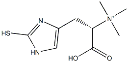 (S)-1-Carboxy-N,N,N-trimethyl-2-(2-mercapto-1H-imidazol-4-yl)ethanaminium Struktur