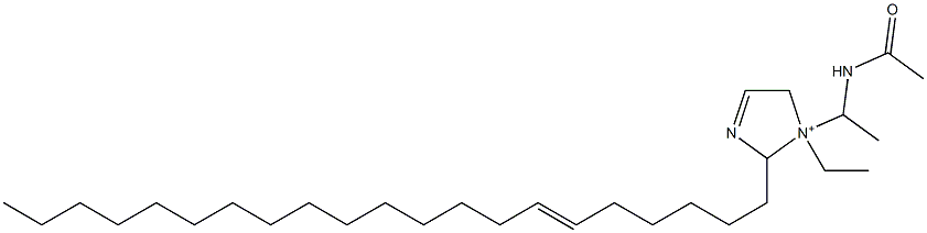1-[1-(Acetylamino)ethyl]-1-ethyl-2-(6-henicosenyl)-3-imidazoline-1-ium Struktur