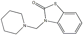 3-[(1-Piperidinyl)methyl]benzothiazol-2(3H)-one