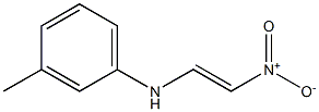 (E)-1-[(3-Methylphenyl)amino]-2-nitroethene 结构式