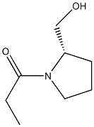 1-[(2S)-2-(Hydroxymethyl)pyrrolizino]-1-propanone Structure