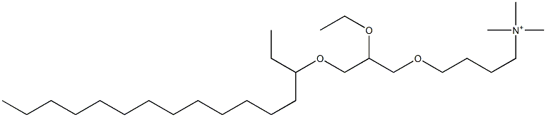 4-(3-Hexadecyloxy-2-ethoxypropyloxy)-N,N,N-trimethylbutan-1-aminium|